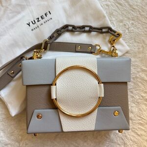 Yuzefi Asher crossbody bag in azure/kaky